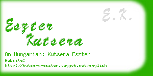 eszter kutsera business card